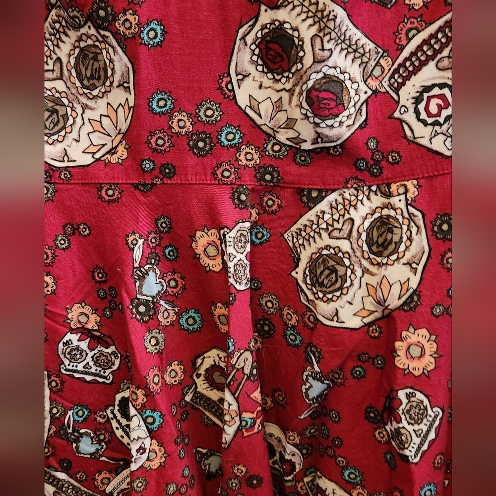 Hell Bunny Sugar Skulls Dress - Picture 7 of 9